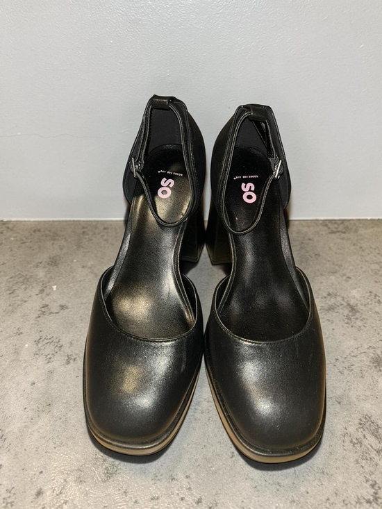 Kohl's Shoes - Kohl's SO Black Mary Jane Block Heel Pumps with Ankle Strap